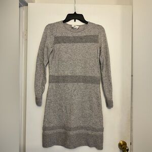 Vineyard vines cashmere blend grey long sleeve dress size small